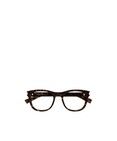 Saint Laurent Sl 663 Wayfarer-frame Glasses In Black