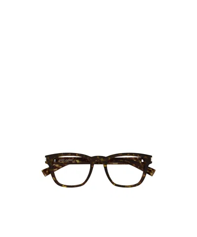 Saint Laurent Sl 664 Square-frame Glasses In Black