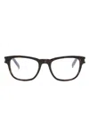 Saint Laurent Sl 664 Square-frame Glasses In Braun