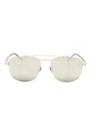 Saint Laurent Sl 665 Pilot-frame Sunglasses In Neutrals