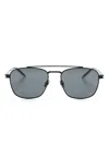 Saint Laurent Sl 665 Square-frame Sunglasses In Black
