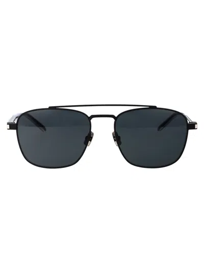 Saint Laurent Sl 665 Sunglasses In 001 Black Crystal Black