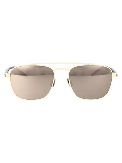 Saint Laurent Sl 665 Sunglasses In 005 Ivory Crystal White