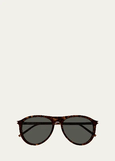 Saint Laurent Sl 667 002 Sunglasses In Havana