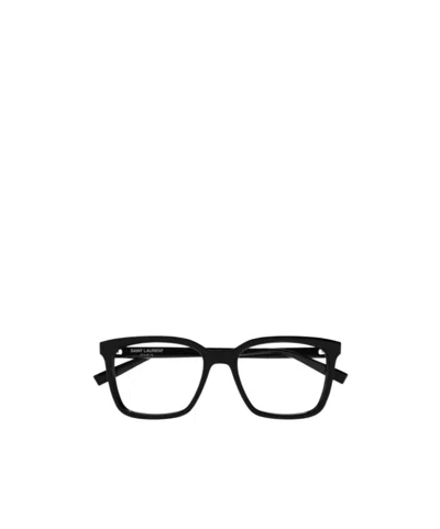Saint Laurent Sl 672 Square-frame Glasses In Black