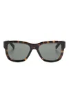 Saint Laurent Sl 674 Square-frame Sunglasses In Brown