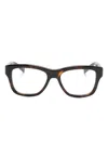 Saint Laurent Sl 677 Wayfarer-frame Glasses In Brown