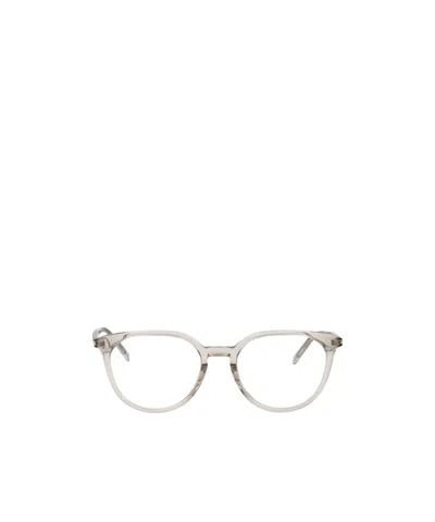 Saint Laurent Sl 681f Round-frame Glasses In White