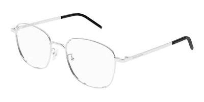 Saint Laurent Sl 682/f Asian Fit Men's Glasses, Silver, Size 53