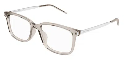 Saint Laurent Sl 684/f Asian Fit Men's Glasses, Brown, Size 55 In Gray