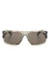 Saint Laurent Sl 689 Square Sunglasses In 褐色