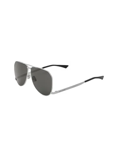 Saint Laurent Sl 690 Metal Sunglasses In Black
