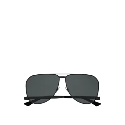 Saint Laurent Black Sl 690 Dust Sunglasses In Black-black-black