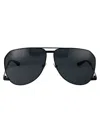 Saint Laurent Sl 690 Dust Sunglasses In 001 Black Black Black