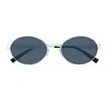 Saint Laurent Sl 692 Linea Sl Logo 006 Silver Blue Sunglasses In Multi