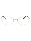 Saint Laurent Sl 692 Opt Glasses In 002 Gold Gold Transparent