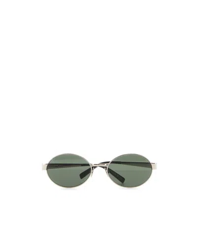 Saint Laurent Sl 692 Round-frame Sunglasses In Green