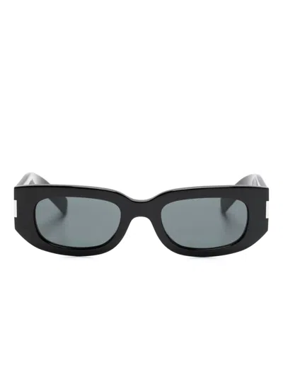 Saint Laurent Sl 697 Rectangle-shape Sunglasses In Black