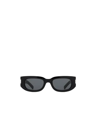 Saint Laurent Sl 697 Rectangle-shape Sunglasses In Black