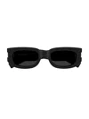 Saint Laurent Sl 697 Sunglasses In 001 Black Black Black