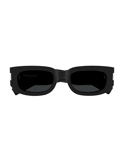 Saint Laurent Sl 697 Sunglasses In 001 Black Black Black