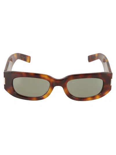 Saint Laurent Sl 697 Sunglasses In Green