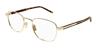 Saint Laurent Sl 699 Asian Fit Men's Glasses, Gold, Size 53
