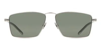 Saint Laurent Sl 700 002 Women's Sunglasses Silver Size 57