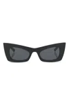 Saint Laurent Sl 702 Cat-eye Sunglasses In Black
