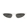 Saint Laurent Sl 703 Brand Line Classic 003 White Sunglasses In Bianco