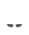 Saint Laurent Sl 703 Brand Line Classic 003 White Sunglasses In Black
