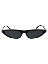 Saint Laurent Sl 7030 Sleek Acetate Cat-eye Sunglasses In Black