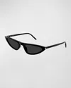 Saint Laurent 55mm Cat Eye Sunglasses In Black