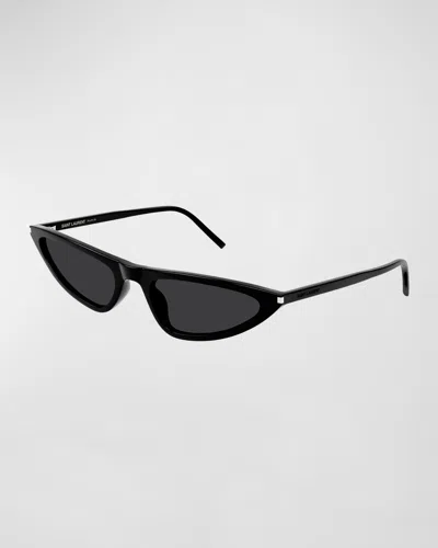 SAINT LAURENT SL 7030 SLEEK ACETATE CAT-EYE SUNGLASSES