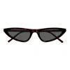 Saint Laurent Sl 7030 Sleek Acetate Cat-eye Sunglasses In Black