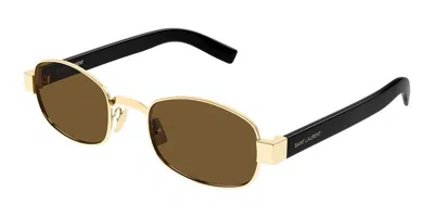 Saint Laurent Sl 706 001 Occhiali Da Sole Oro Per Uomo In Multi