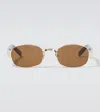 Saint Laurent Eckige Sonnenbrille Sl 706 In Gold