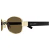 Saint Laurent Sl 706001 Gold Black Brown