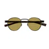 Saint Laurent Sl 707-003 Ruthenium-havana-brown In Ruthenium-havana-brown