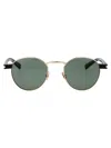 Saint Laurent Sl 707 Sunglasses In Gold-havana-green