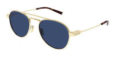Saint Laurent Sl 708 005 Occhiali Da Sole Oro Per Uomo In Blue