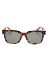Saint Laurent Square-frame Sunglasses In Brown
