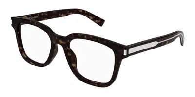 Saint Laurent Sl 711 Opt Men's Glasses, Tortoiseshell, Size 52 In Brown