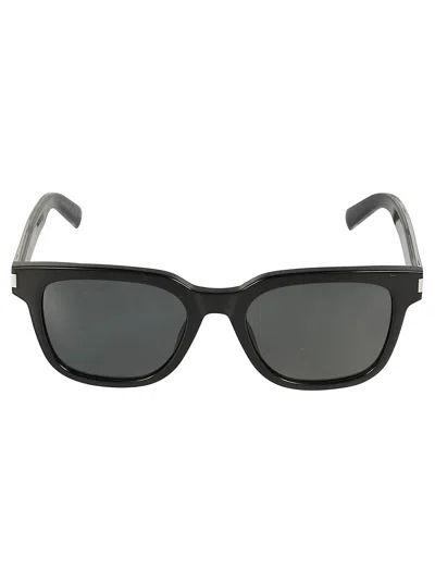 Saint Laurent Sl 711 Sunglasses In Black-crystal-black