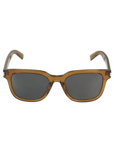 Saint Laurent Sl 711 Sunglasses In Brown-brown-grey