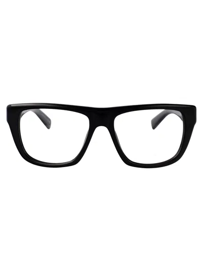 Saint Laurent Sl 714 Glasses In Black-black-transparent