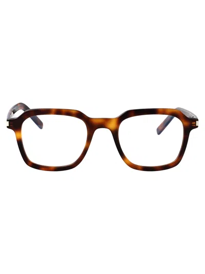 Saint Laurent Sl 715 Slim Opt Glasses In Brown