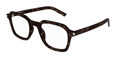 Saint Laurent Sl 715 Slim Opt Men's Glasses, Tortoiseshell, Size 49 In Brown