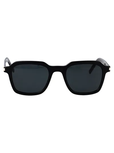 Saint Laurent Sl 715 Slim Sunglasses In Black
