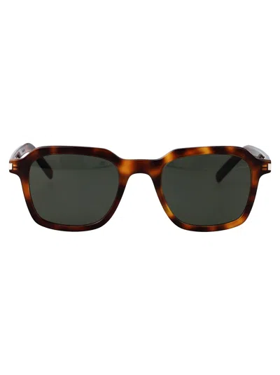 Saint Laurent Sl 715 Slim Sunglasses In Havana-havana-grey